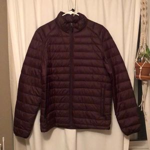 Maroon Puffy Jacket